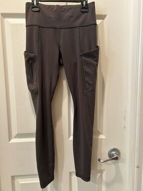 Athleta Dark Gray High-Rise Pocket Leggings
